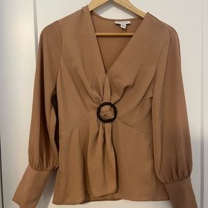 Topshop long sleeve blouse size 6
